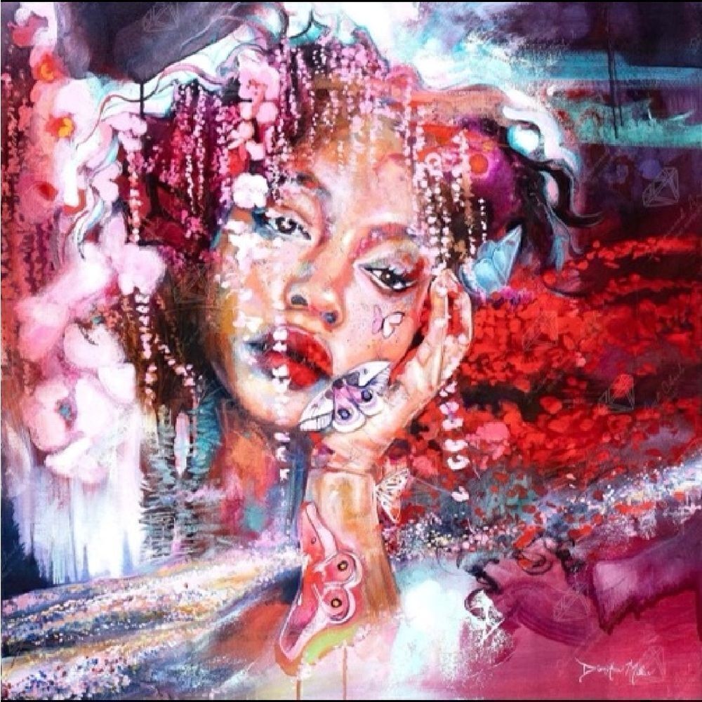 Abundant Dreams by Dimitri Milan from Diamond Art Club to be completed.